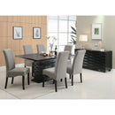  Coaster Furniture Stanton 102062 Velvet Upholstered Dining Side Chair - Grey (Set of 2) IMAGE 6