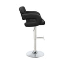  Coaster Furniture Brandi 102555 Adjustable Bar Stool - Black and Chrome IMAGE 6