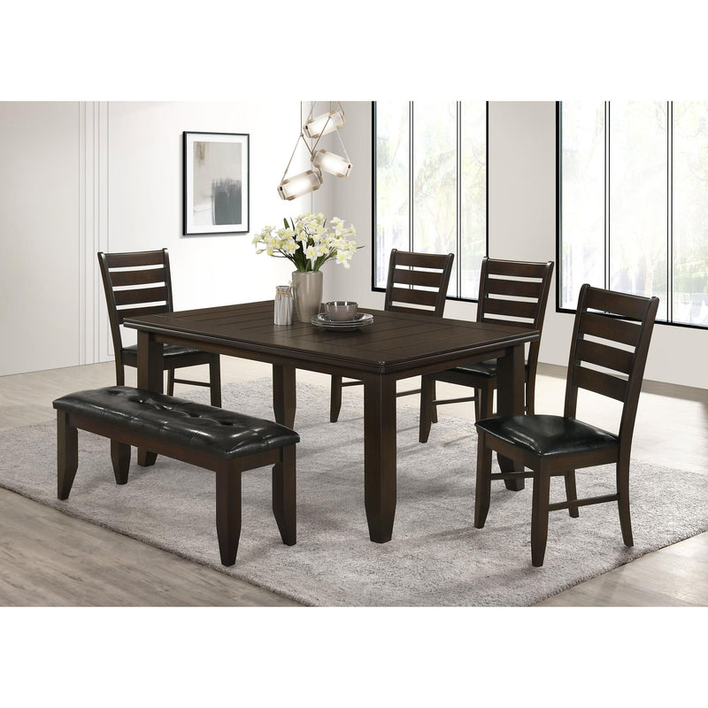  Coaster Furniture Dalila 102721 Rectangular 66-inch Wood Dining Table - Cappuccino IMAGE 5