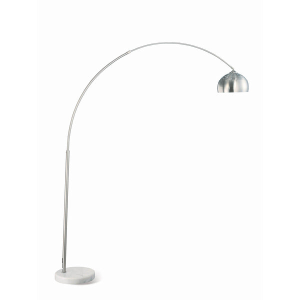  Coaster Furniture Krester 901199 85-inch Dome Shade Metal Arc Floor Lamp - Chrome IMAGE 1