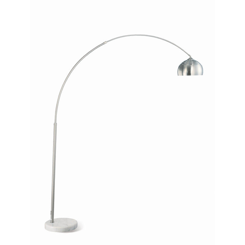  Coaster Furniture Krester 901199 85-inch Dome Shade Metal Arc Floor Lamp - Chrome IMAGE 1