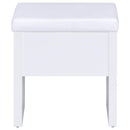  Coaster Furniture Harvey 300290 Vanity Set with Lift-Top Stool - White IMAGE 10
