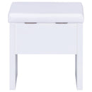  Coaster Furniture Harvey 300290 Vanity Set with Lift-Top Stool - White IMAGE 13