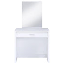  Coaster Furniture Harvey 300290 Vanity Set with Lift-Top Stool - White IMAGE 4
