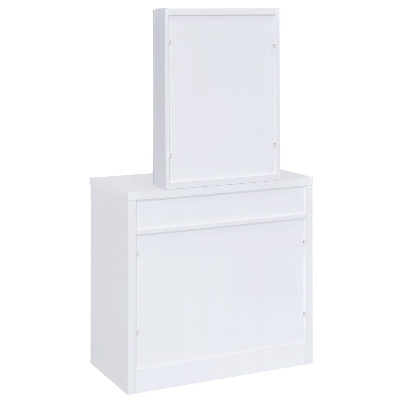  Coaster Furniture Harvey 300290 Vanity Set with Lift-Top Stool - White IMAGE 6