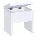  Coaster Furniture Harvey 300290 Vanity Set with Lift-Top Stool - White IMAGE 9
