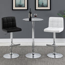  Coaster Furniture Lenny 120356 Upholstered Adjustable Bar Stool - White (Set of 2) IMAGE 11