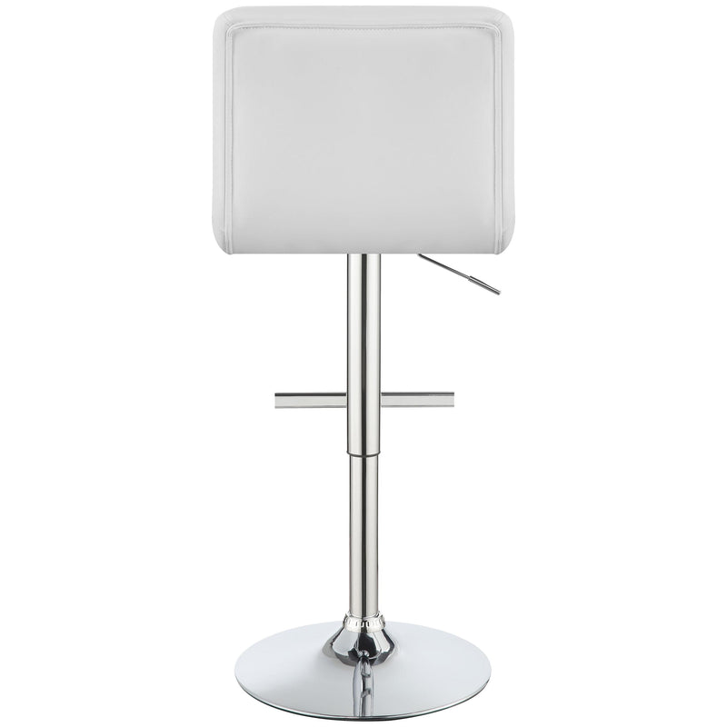  Coaster Furniture Lenny 120356 Upholstered Adjustable Bar Stool - White (Set of 2) IMAGE 6