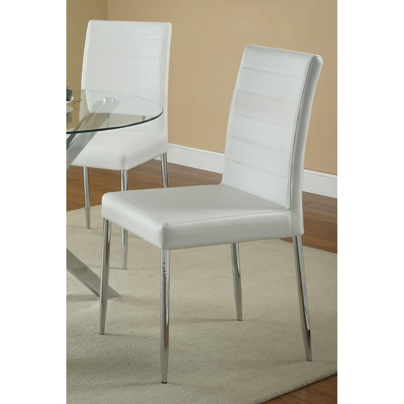  Coaster Furniture Maston 120767WHT Upholstered Dining Side Chair - White (Set of 4) IMAGE 3