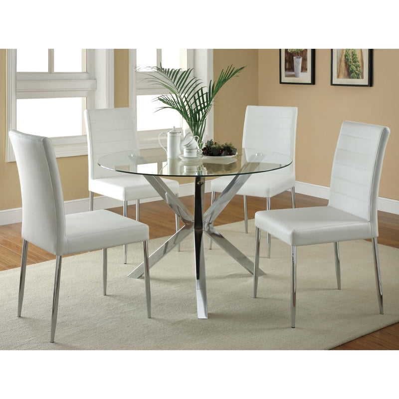  Coaster Furniture Maston 120767WHT Upholstered Dining Side Chair - White (Set of 4) IMAGE 4