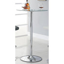  Coaster Furniture Thea 122400 Round 28-inch Glass Top LED Bistro Bar Table - Chrome IMAGE 7