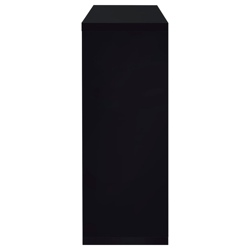  Coaster Furniture Prescott 100165 Rectangular Home Wine Table - Black High Gloss IMAGE 4