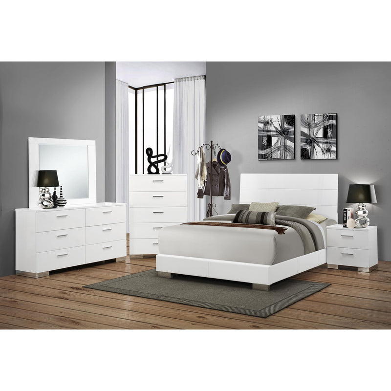  Coaster Furniture Felicity 203503 6-Drawer Dresser - White High Gloss IMAGE 11