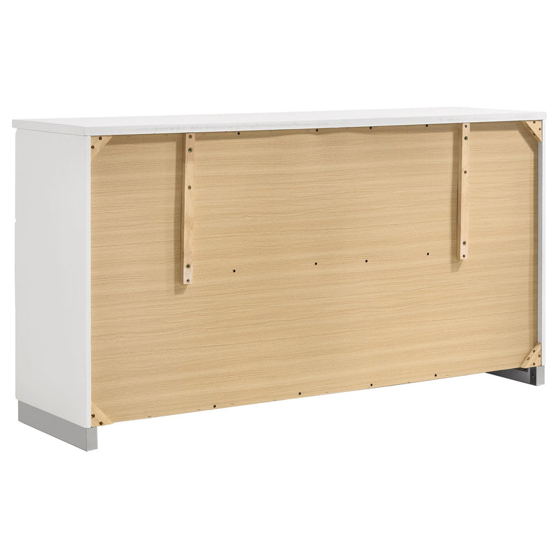  Coaster Furniture Felicity 203503 6-Drawer Dresser - White High Gloss IMAGE 5