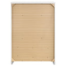  Coaster Furniture Felicity 203505 5-Drawer Bedroom Chest - White High Gloss IMAGE 6