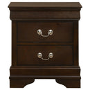  Coaster Furniture Louis Philippe 202412 2-Drawer Nightstand - Cappuccino IMAGE 2