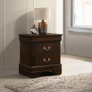  Coaster Furniture Louis Philippe 202412 2-Drawer Nightstand - Cappuccino IMAGE 9