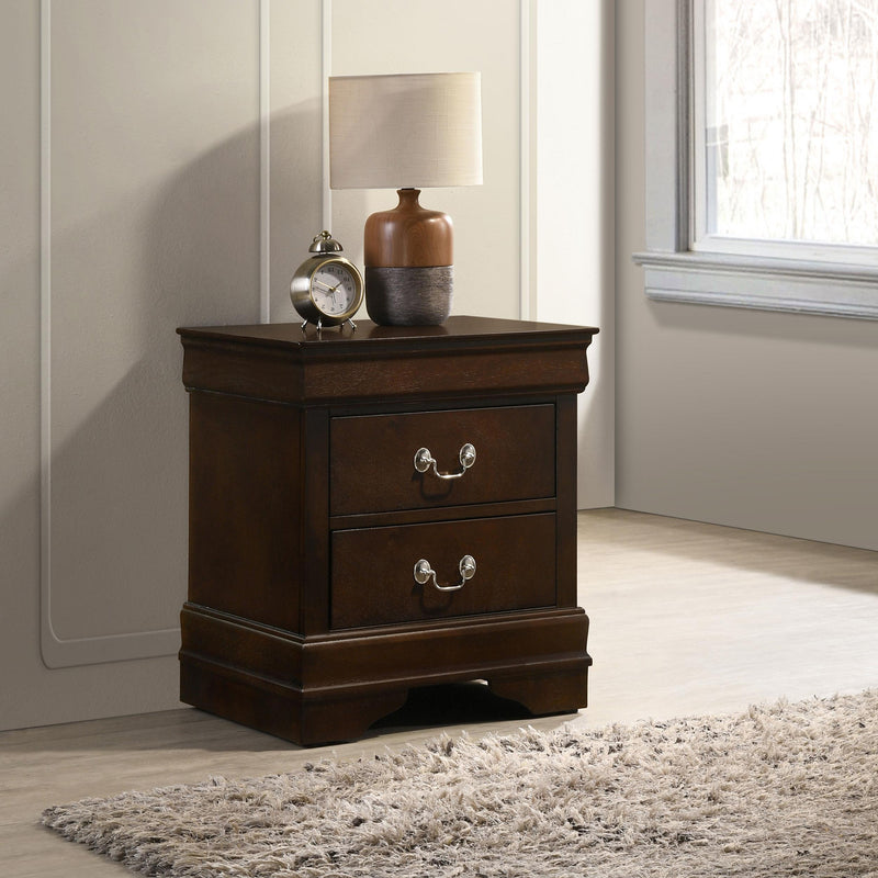  Coaster Furniture Louis Philippe 202412 2-Drawer Nightstand - Cappuccino IMAGE 9