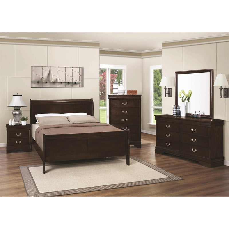  Coaster Furniture Louis Philippe 202414 Dresser Mirror - Cappuccino IMAGE 3