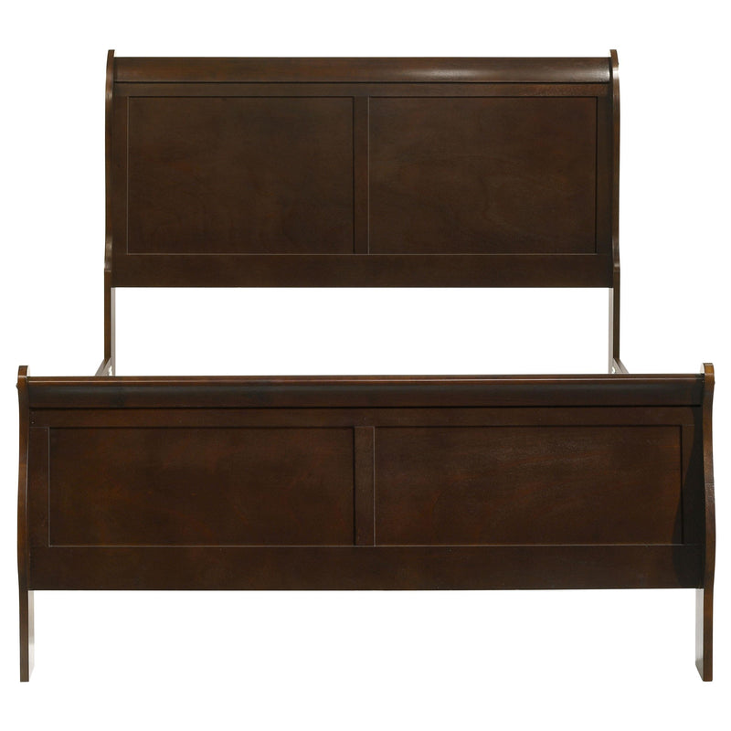  Coaster Furniture Louis Philippe 202411F Wood Full Sleigh Bed - Cappuccino IMAGE 3
