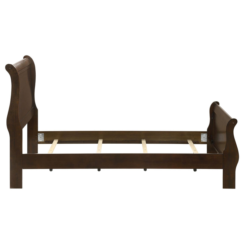  Coaster Furniture Louis Philippe 202411T Wood Twin Sleigh Bed - Cappuccino IMAGE 5