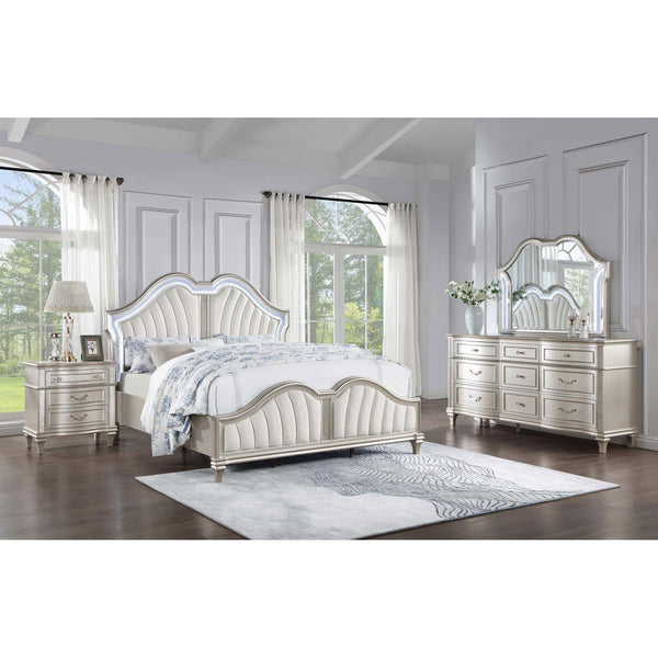  Coaster Furniture Evangeline 223391KE-S4 6 pc King Platform Bedroom Set IMAGE 1