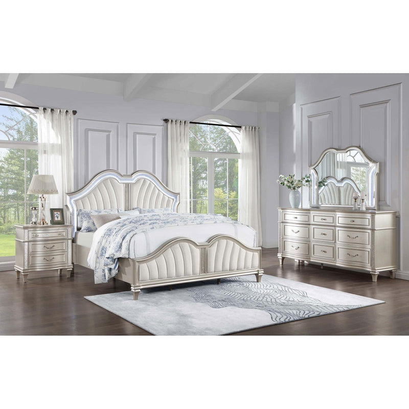  Coaster Furniture Evangeline 223391KE-S4 6 pc King Platform Bedroom Set IMAGE 1