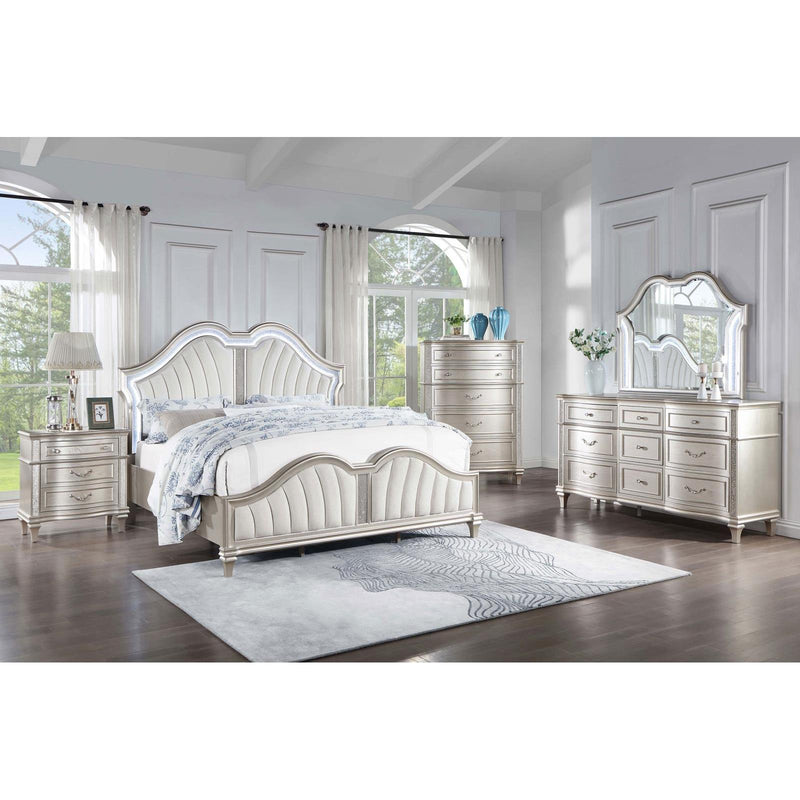  Coaster Furniture Evangeline 223391Q-S5 7 pc Queen Platform Bedroom Set IMAGE 1