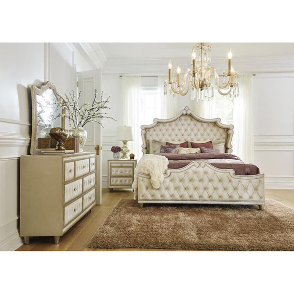  Coaster Furniture Antonella 223521KW-S4 6 pc California King Panel Bedroom Set IMAGE 1
