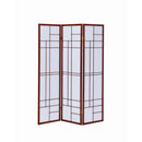  Coaster Furniture Katerina 900110 3-Panel Room Divider Folding Shoji Screen - Cherry IMAGE 3