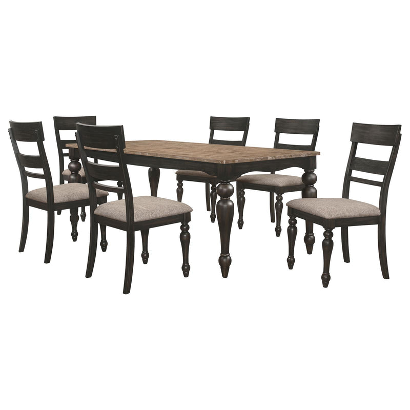  Coaster Furniture Bridget 108221-S7 7 pc Dining Set IMAGE 2