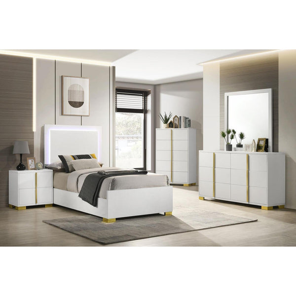  Coaster Furniture Marceline 222931T-S5 7 pc Twin Panel Bedroom Set IMAGE 1