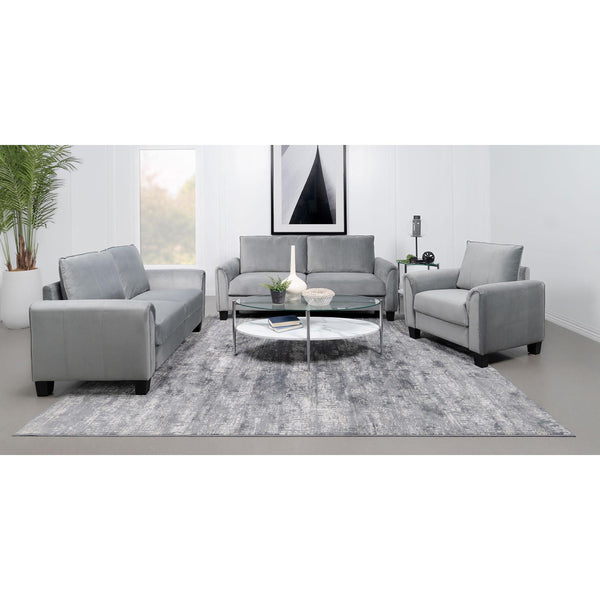  Coaster Furniture Davis 509634-S3 3 pc Living Room Set IMAGE 1