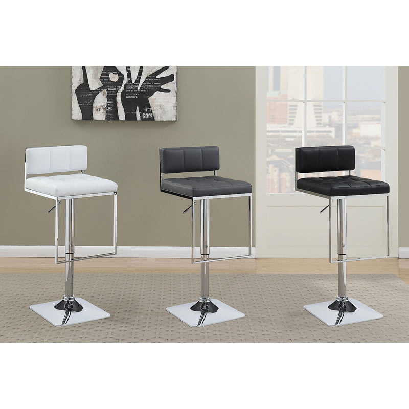  Coaster Furniture Alameda 100194 Adjustable Bar Stool - Chrome and Black IMAGE 10