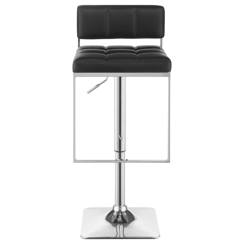  Coaster Furniture Alameda 100194 Adjustable Bar Stool - Chrome and Black IMAGE 3