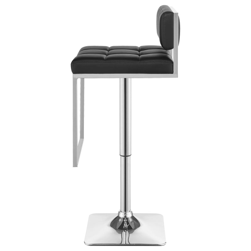  Coaster Furniture Alameda 100194 Adjustable Bar Stool - Chrome and Black IMAGE 5