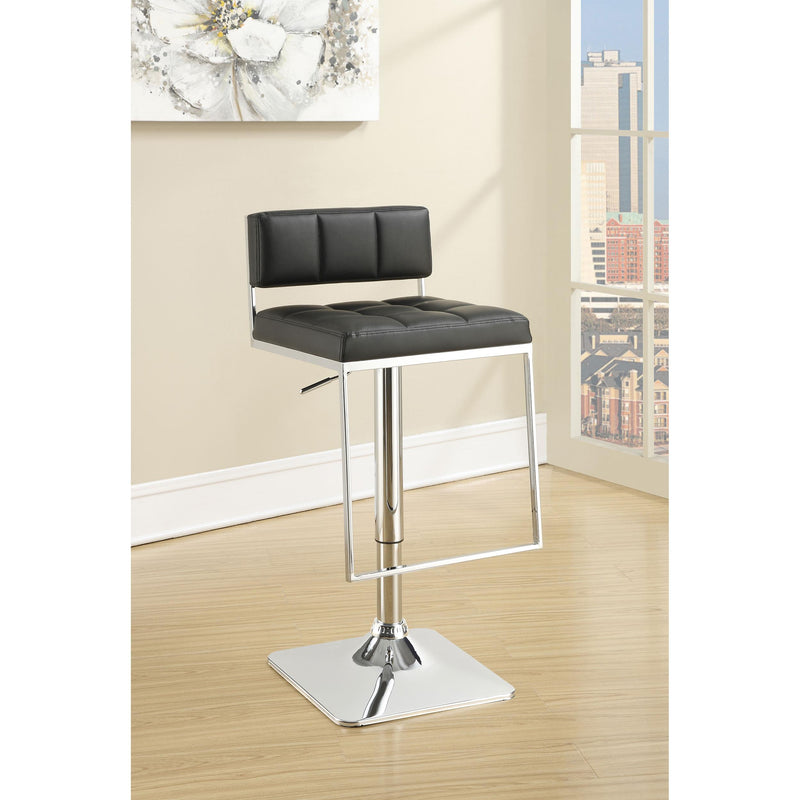  Coaster Furniture Alameda 100194 Adjustable Bar Stool - Chrome and Black IMAGE 8