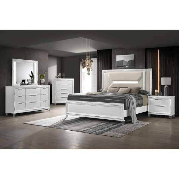  Coaster Furniture Marmore 224961KW-S5 7-piece California King Panel Bedroom Set IMAGE 1