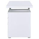  Coaster Furniture Brennan 800325 47-inch 3-Drawer Office Computer Desk - White IMAGE 5
