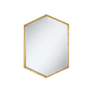  Coaster Furniture Bledel 902356 24 x 34 Inch Hexagonal Wall Mirror - Gold IMAGE 1