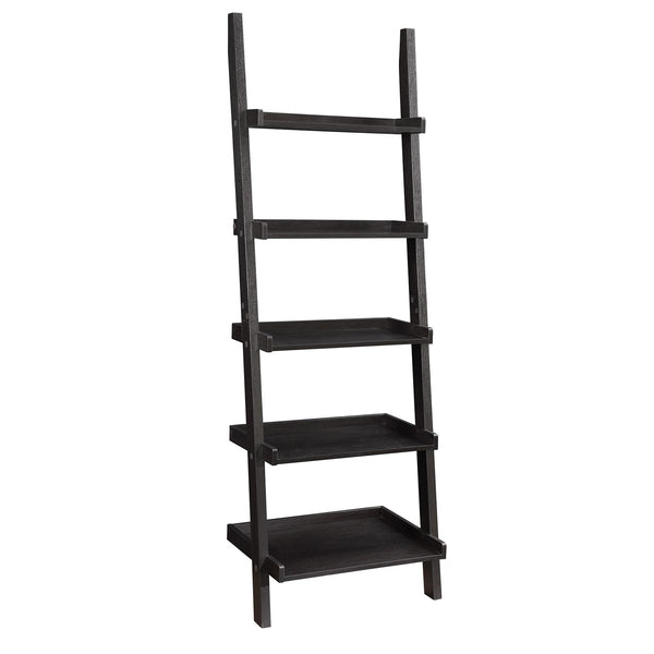 Coaster Furniture Colella 800338 72-inch 5-shelf Ladder Bookshelf - Cappuccino IMAGE 1