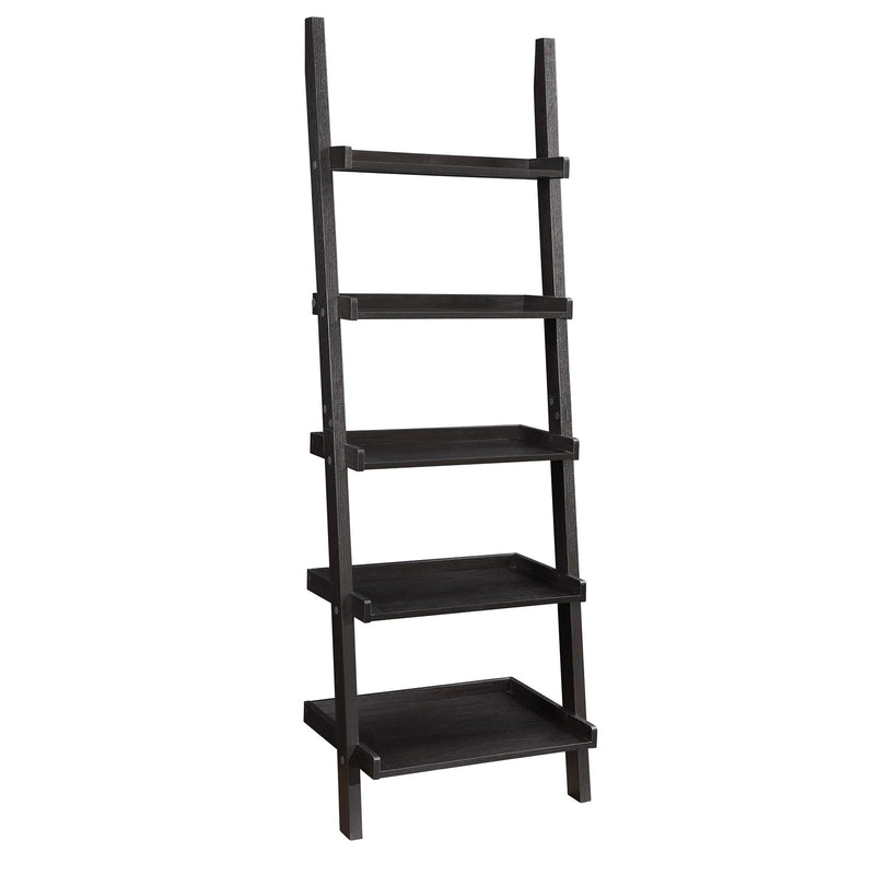  Coaster Furniture Colella 800338 72-inch 5-shelf Ladder Bookshelf - Cappuccino IMAGE 1