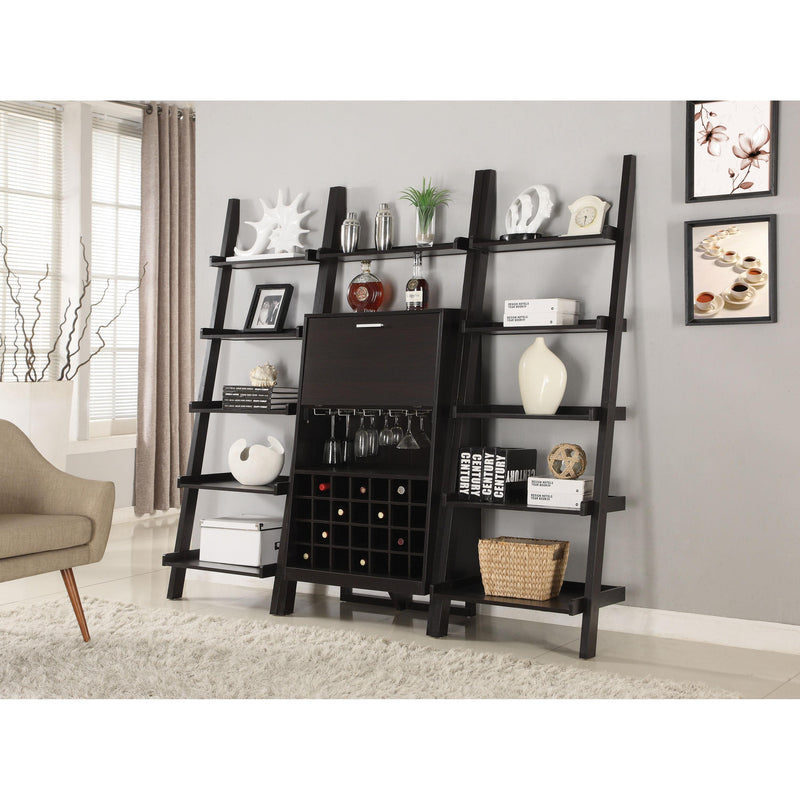  Coaster Furniture Colella 800338 72-inch 5-shelf Ladder Bookshelf - Cappuccino IMAGE 3