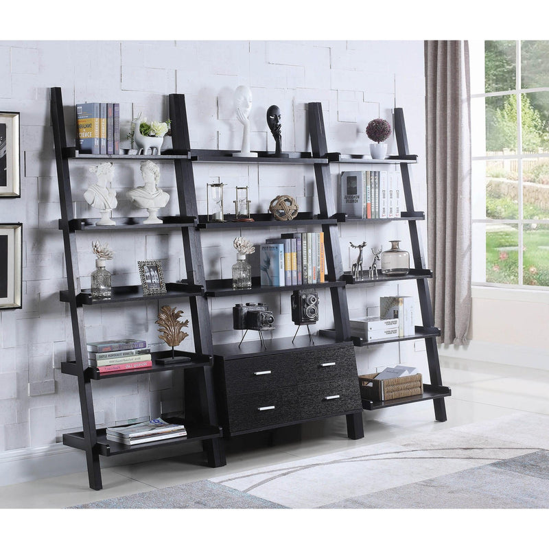  Coaster Furniture Colella 800338 72-inch 5-shelf Ladder Bookshelf - Cappuccino IMAGE 4
