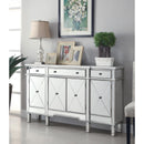  Coaster Furniture Aconitum 102595 4-door Mirrored Storage Accent Cabinet - Silver IMAGE 2