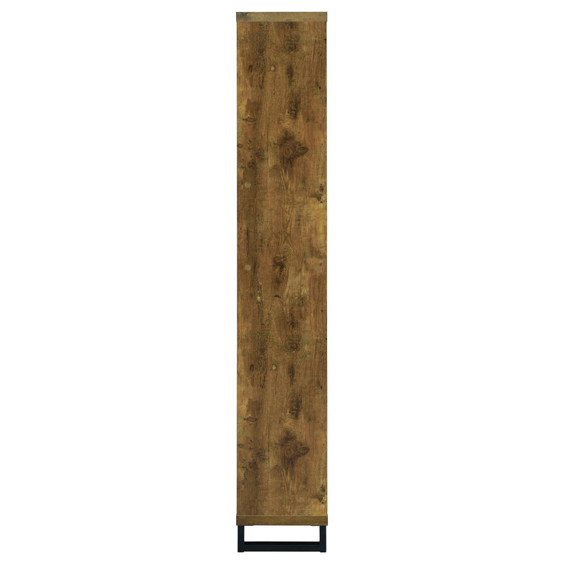  Coaster Furniture Delwin 801236 71-inch 6-shelf Bookshelf - Rustic Nutmeg IMAGE 6