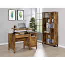  Coaster Furniture Delwin 801236 71-inch 6-shelf Bookshelf - Rustic Nutmeg IMAGE 9