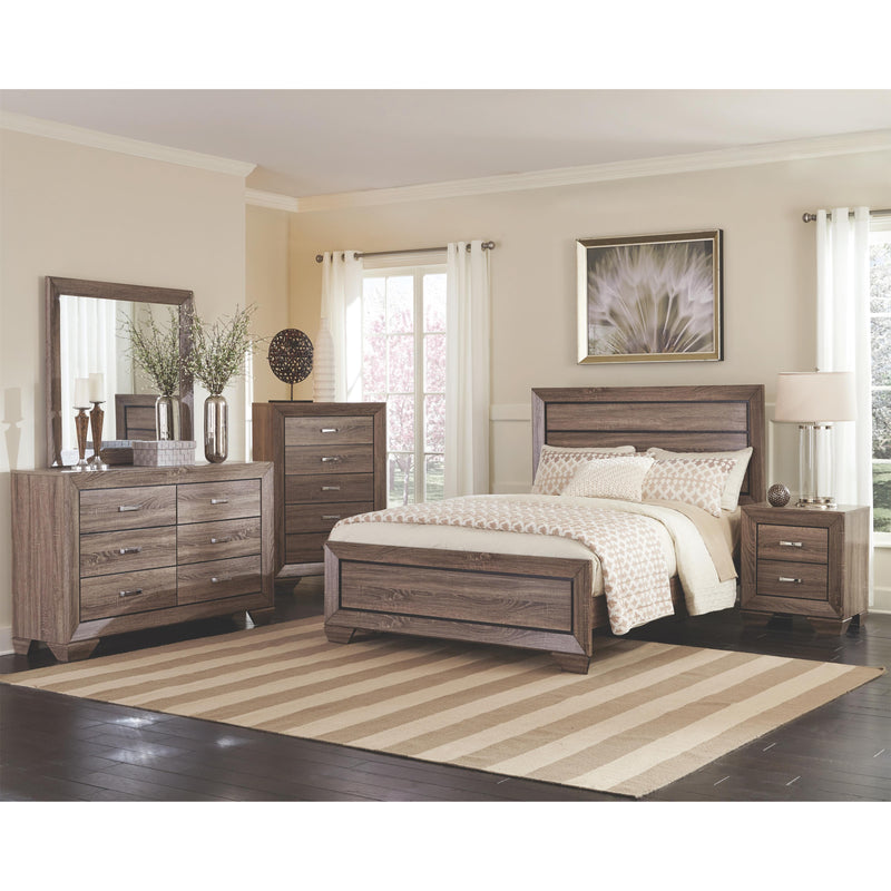  Coaster Furniture Kauffman 204194 Dresser Mirror - Washed Taupe IMAGE 3