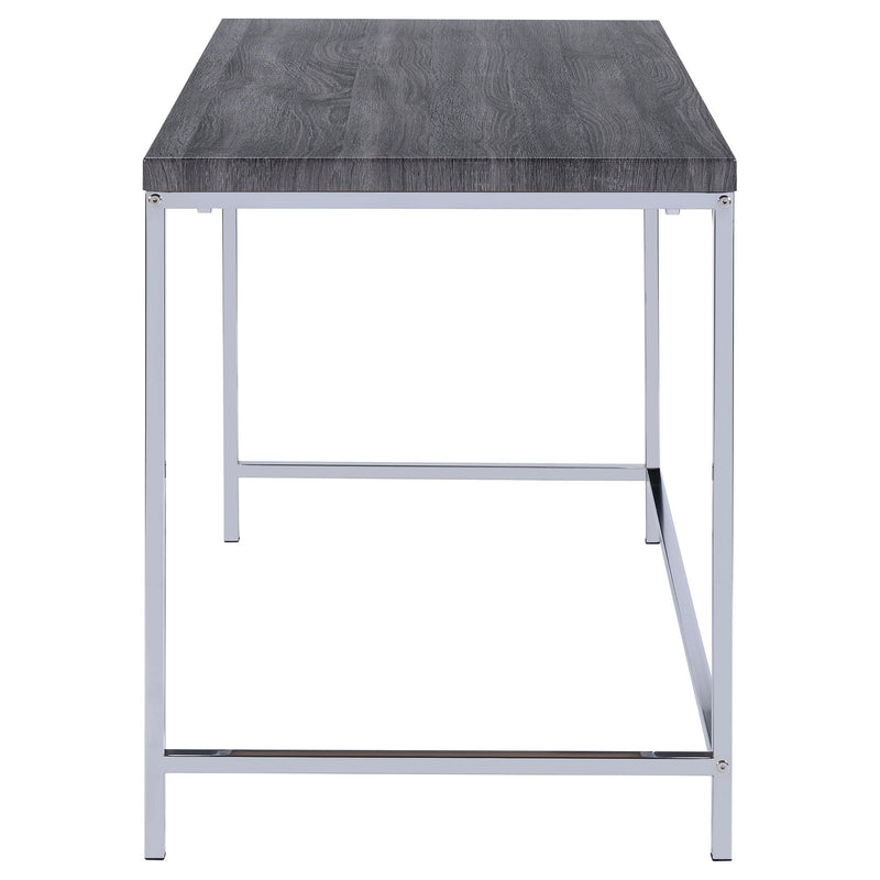  Coaster Furniture Kravitz 801271 47-inch 1-shelf Writing Desk - Weathered Grey IMAGE 3