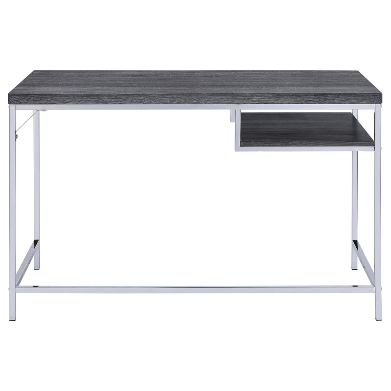  Coaster Furniture Kravitz 801271 47-inch 1-shelf Writing Desk - Weathered Grey IMAGE 5